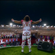 A still from Gurmeet Ram Rahim Singh’s debut film.